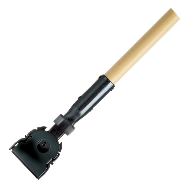 Rubbermaid Commercial Dust Mop Handle, Snap-On, 60" Long Hardwood, PK 12 RCPM116000000CT - main